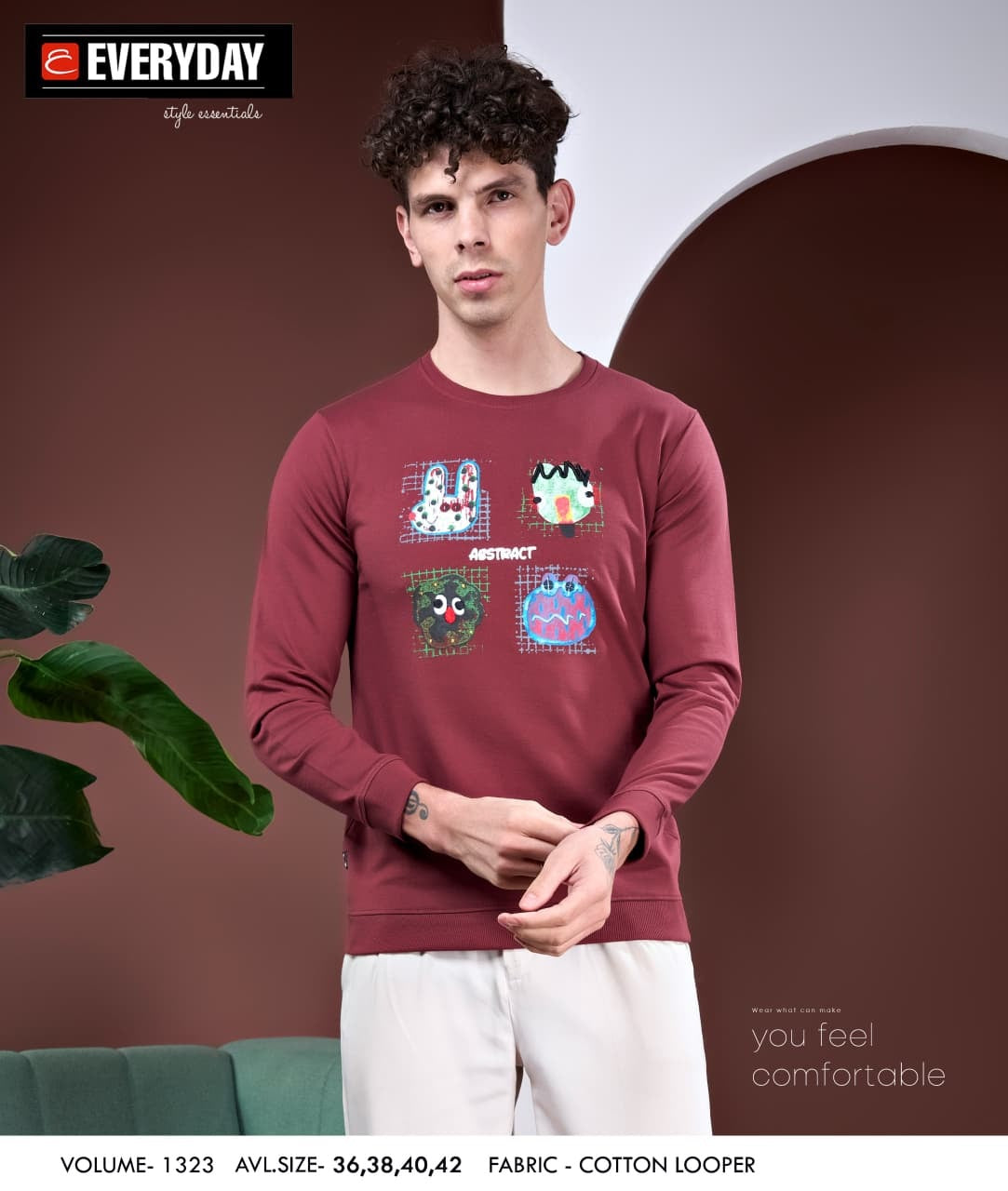 Vol 1323 Everyday Cotton Looper Mens Tshirts Manufacturer Ahmedabad