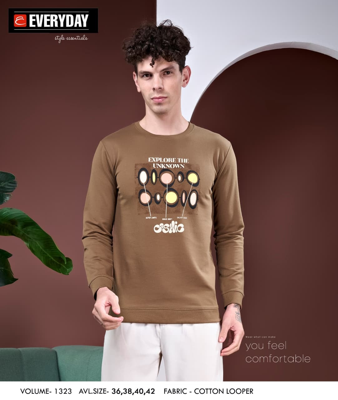 Vol 1323 Everyday Cotton Looper Mens Tshirts Manufacturer Ahmedabad