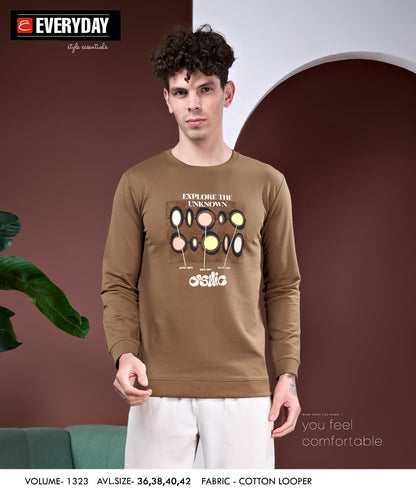 Vol 1323 Everyday Cotton Looper Mens Tshirts Manufacturer Ahmedabad