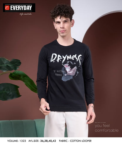 Vol 1323 Everyday Cotton Looper Mens Tshirts Manufacturer Ahmedabad