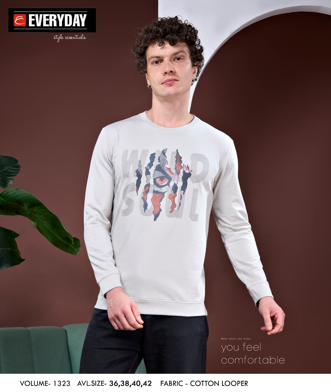 Vol 1323 Everyday Cotton Looper Mens Tshirts Manufacturer Ahmedabad