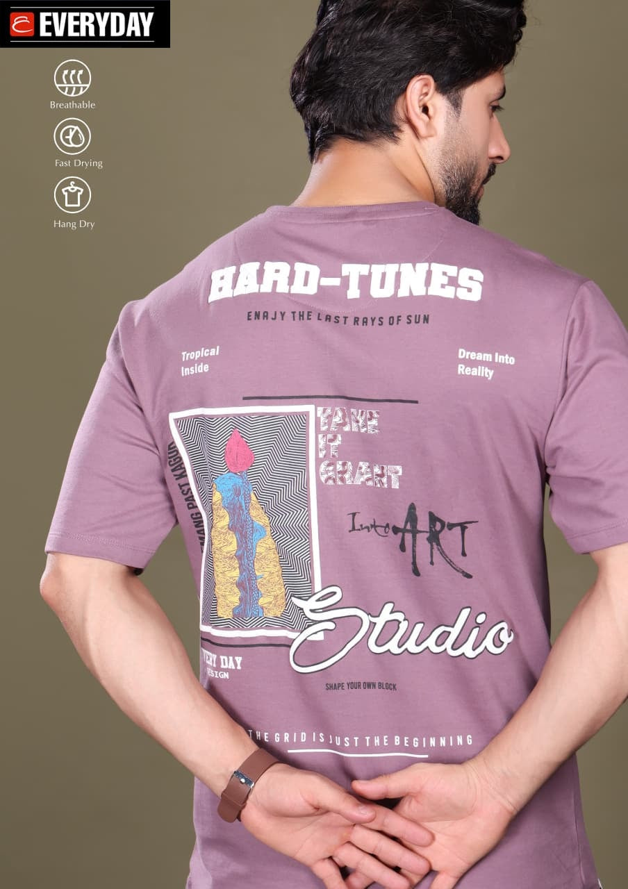 Vol 1324 Oversized Everyday Cotton Looper Mens Tshirts Manufacturer Gujarat