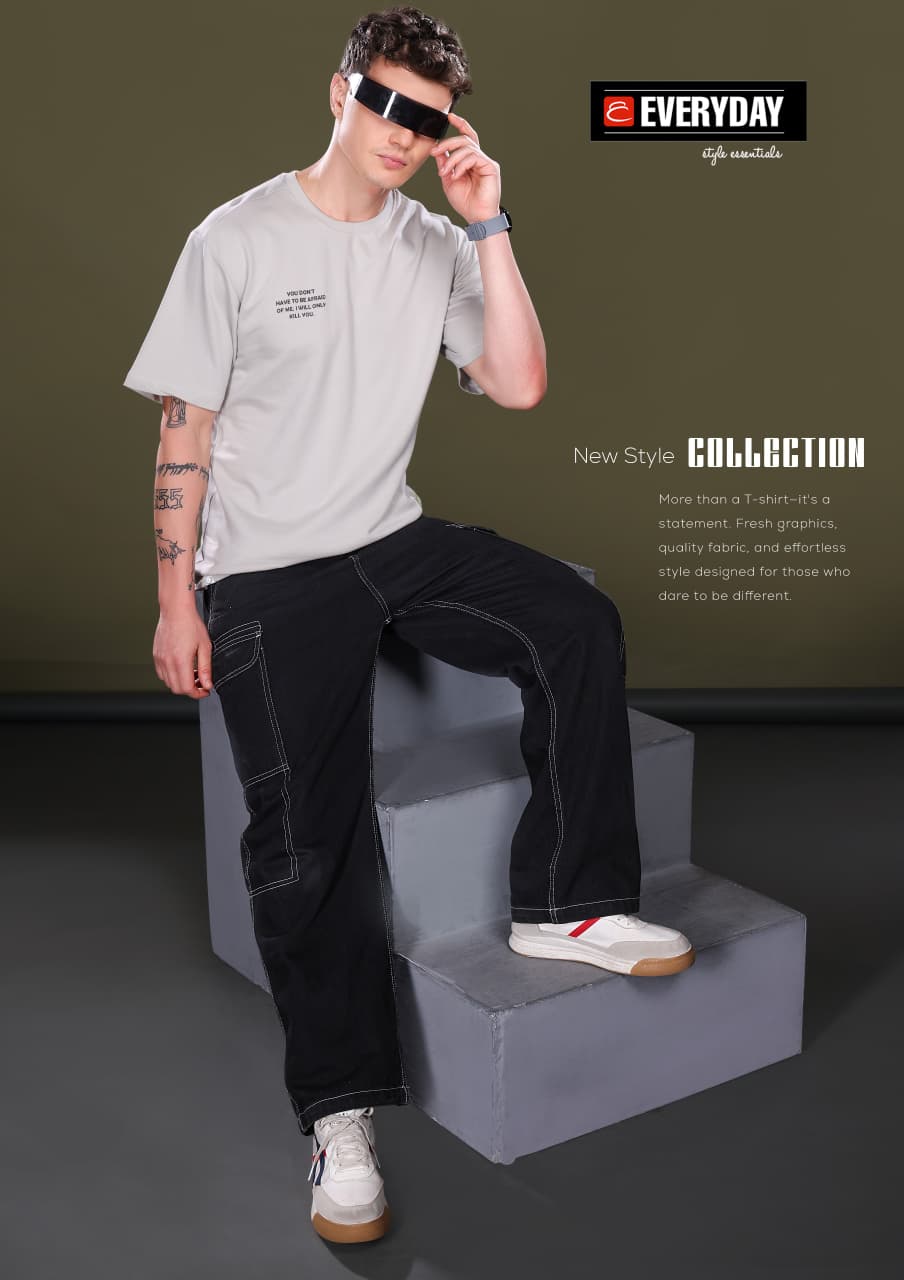 Vol 1324 Oversized Everyday Cotton Looper Mens Tshirts Manufacturer Gujarat