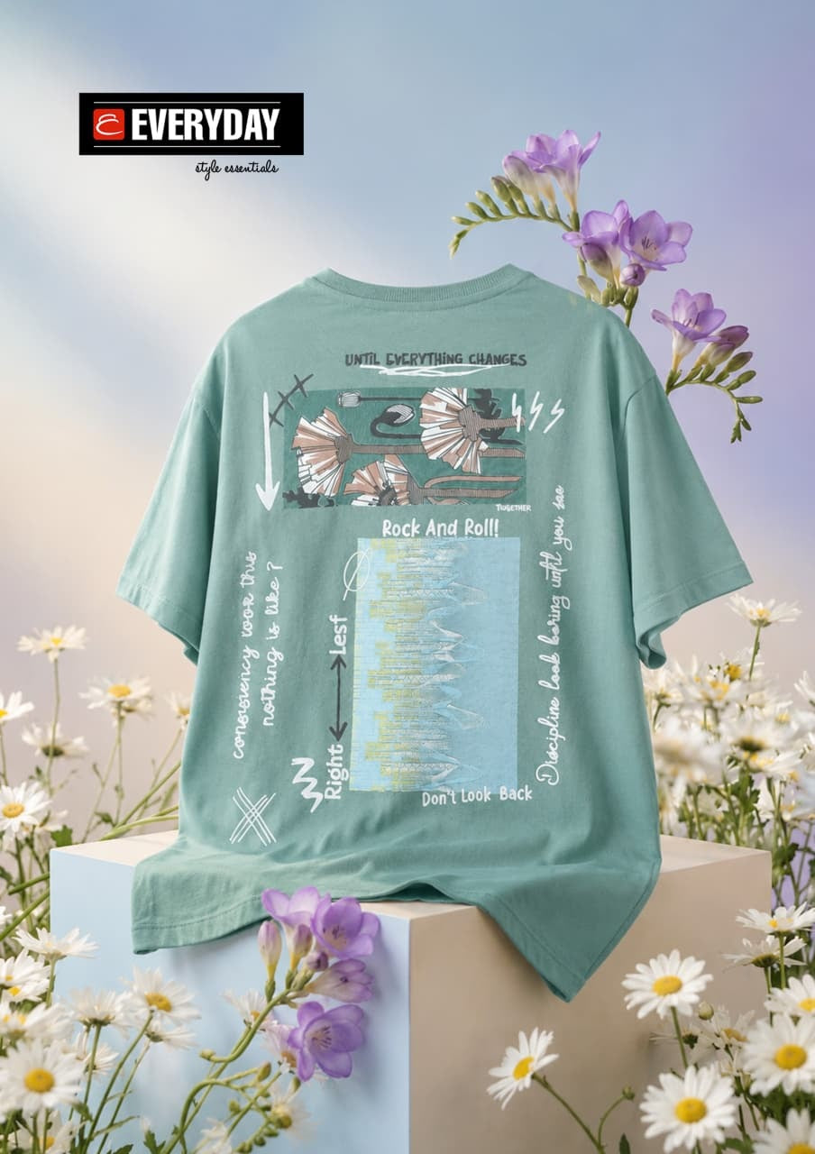Vol 1324 Oversized Everyday Cotton Looper Mens Tshirts Manufacturer Gujarat