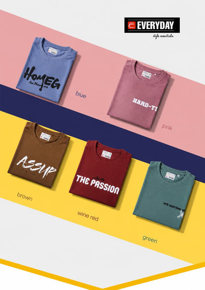Vol 1324 Oversized Everyday Cotton Looper Mens Tshirts Manufacturer Gujarat