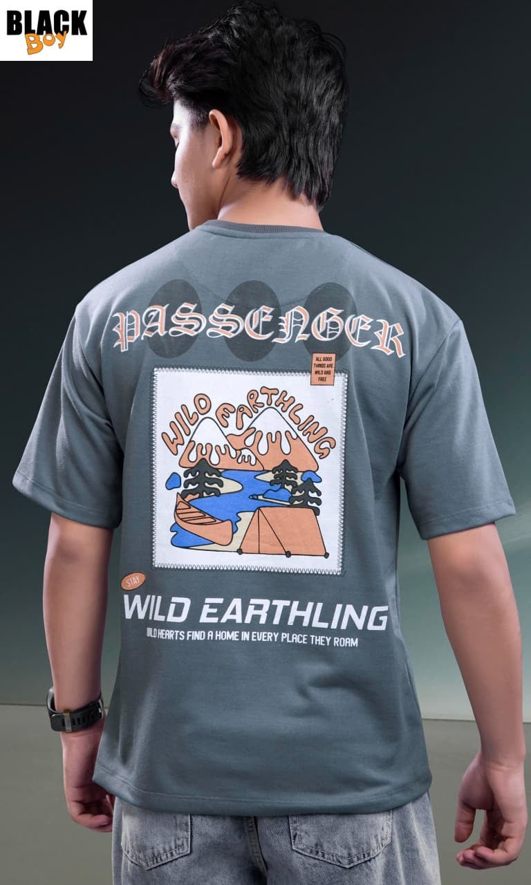Vol 1325 Black Looper Boys Tshirt Supplier Gujarat
