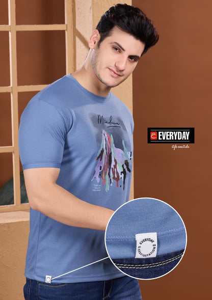 Vol 1328 Everyday Tencil Lycra Mens Tshirts Manufacturer Gujarat