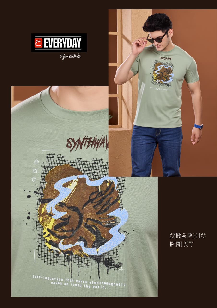 Vol 1328 Everyday Tencil Lycra Mens Tshirts Manufacturer Gujarat