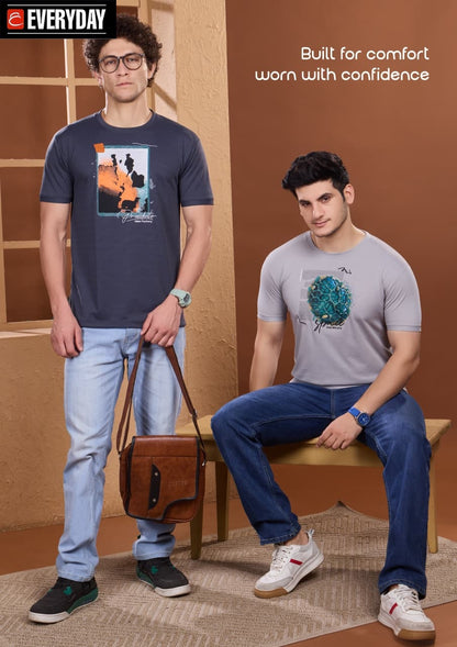 Vol 1328 Everyday Tencil Lycra Mens Tshirts Manufacturer Gujarat
