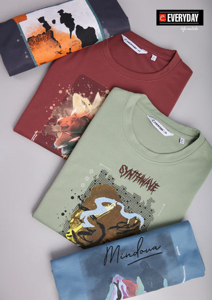 Vol 1328 Everyday Tencil Lycra Mens Tshirts Manufacturer Gujarat