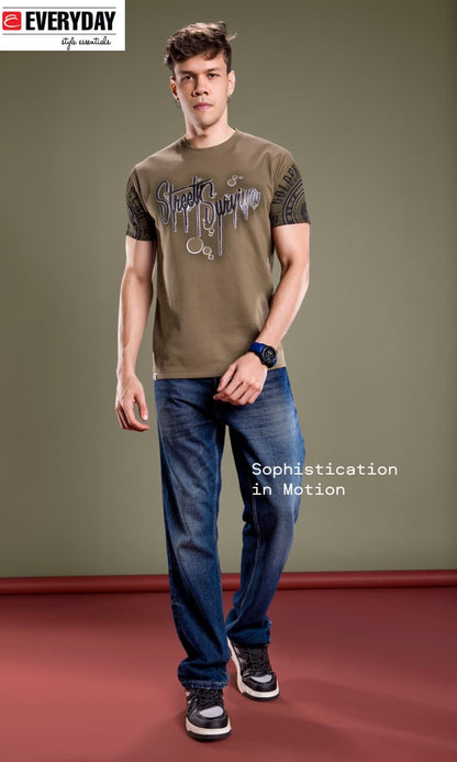 Vol 1330 Everyday Canvas Interlock Mens Tshirts Supplier India