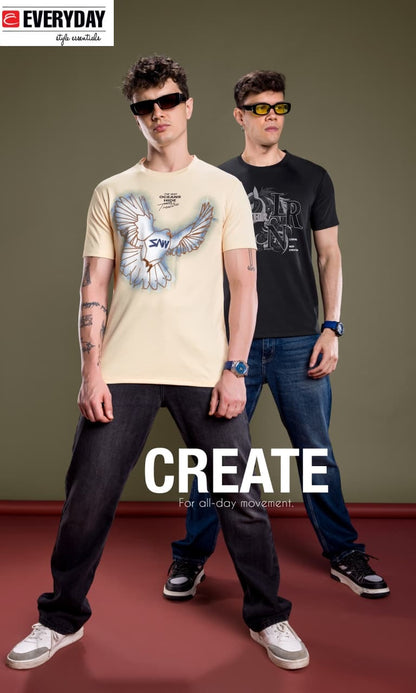 Vol 1330 Everyday Canvas Interlock Mens Tshirts Supplier India