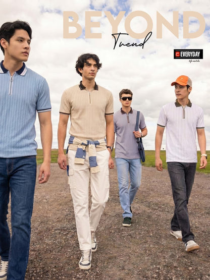 Vol 1332 Everyday Jacquard Knit Mens Tshirts Exporter Ahmedabad