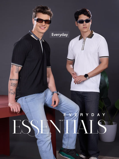 Vol 1332 Everyday Jacquard Knit Mens Tshirts Exporter Ahmedabad