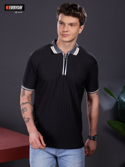Vol 1332 Everyday Jacquard Knit Mens Tshirts Exporter Ahmedabad