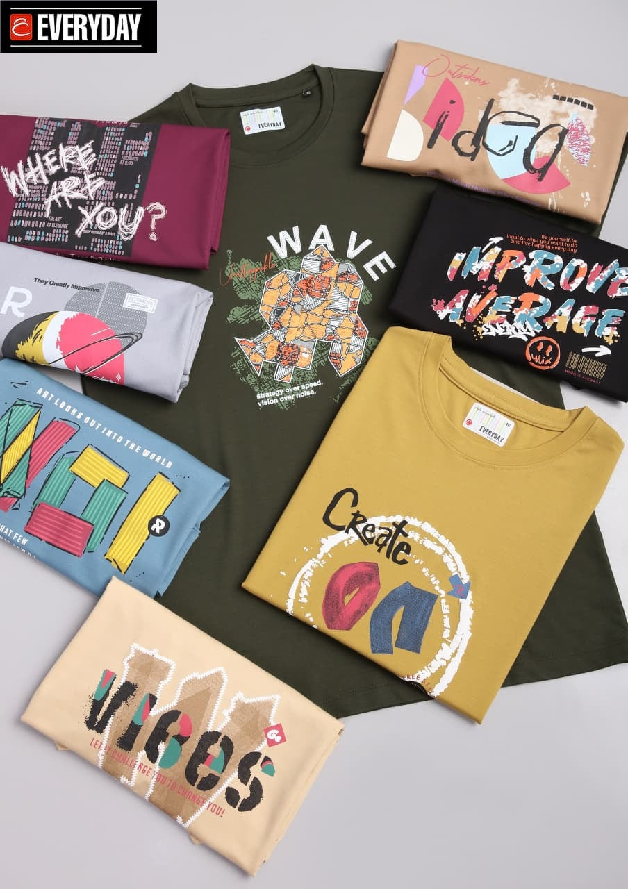 Vol 1338 Everyday Tencil Lycra Mens Tshirts Manufacturer