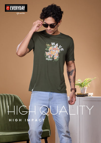 Vol 1338 Everyday Tencil Lycra Mens Tshirts Manufacturer