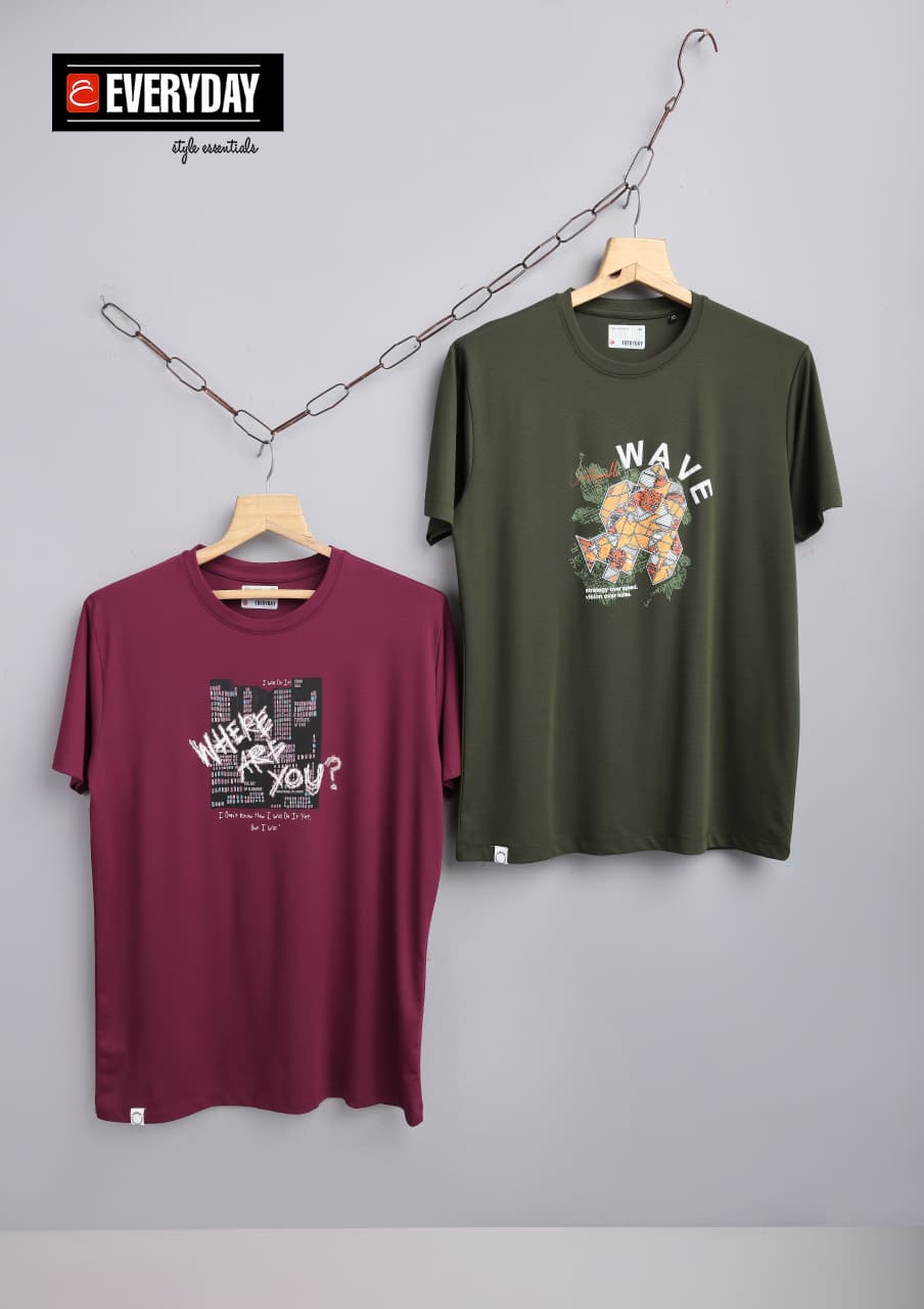 Vol 1338 Everyday Tencil Lycra Mens Tshirts Manufacturer