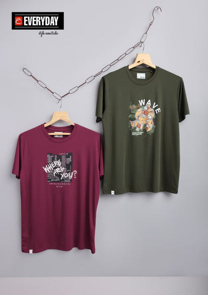 Vol 1338 Everyday Tencil Lycra Mens Tshirts Manufacturer