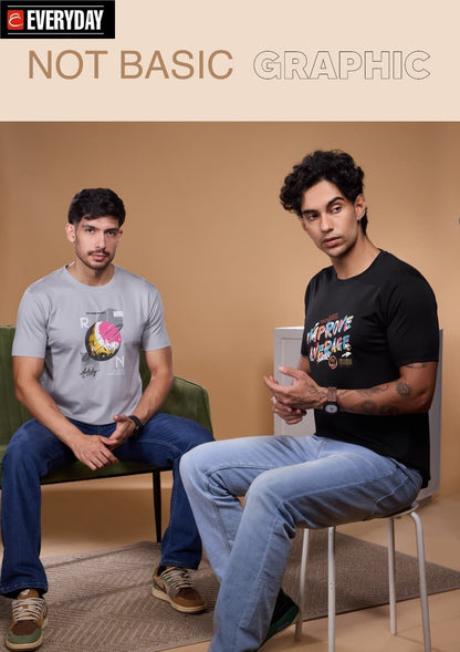 Vol 1338 Everyday Tencil Lycra Mens Tshirts Manufacturer