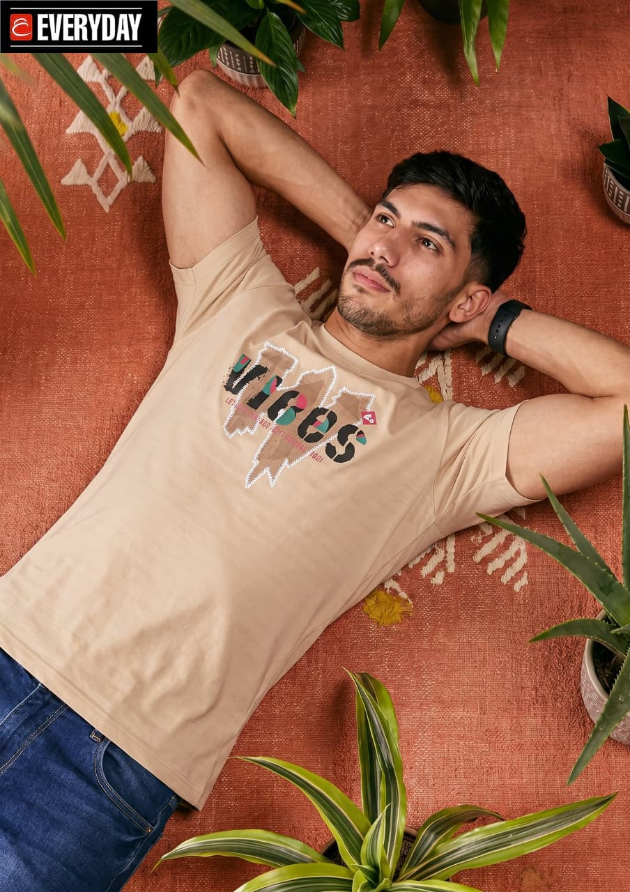 Vol 1338 Everyday Tencil Lycra Mens Tshirts Manufacturer