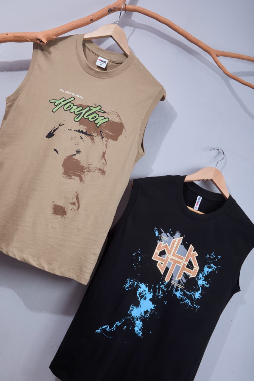 Vol 1342 Sleeve-Less Dooit Cotton Mens Tshirts Wholesaler Ahmedabad