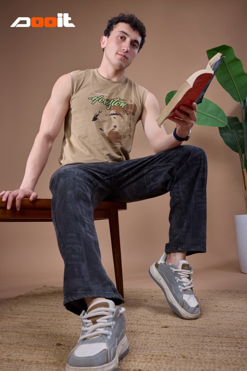 Vol 1342 Sleeve-Less Dooit Cotton Mens Tshirts Wholesaler Ahmedabad