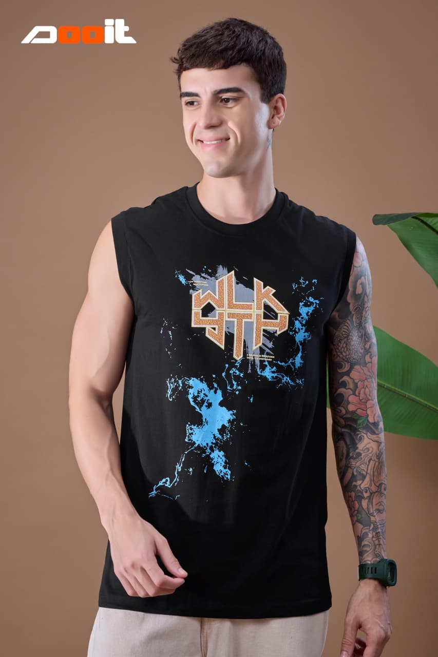 Vol 1342 Sleeve-Less Dooit Cotton Mens Tshirts Wholesaler Ahmedabad