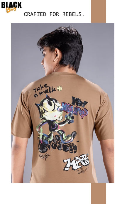 Vol 1346 Oversized Black Tencil Lycra Boys Tshirt Manufacturer Ahmedabad