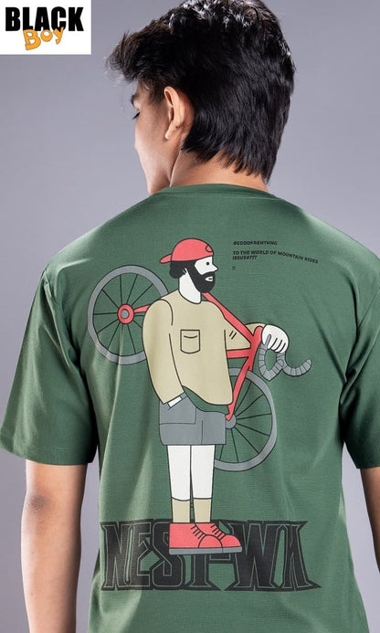Vol 1346 Oversized Black Tencil Lycra Boys Tshirt Manufacturer Ahmedabad