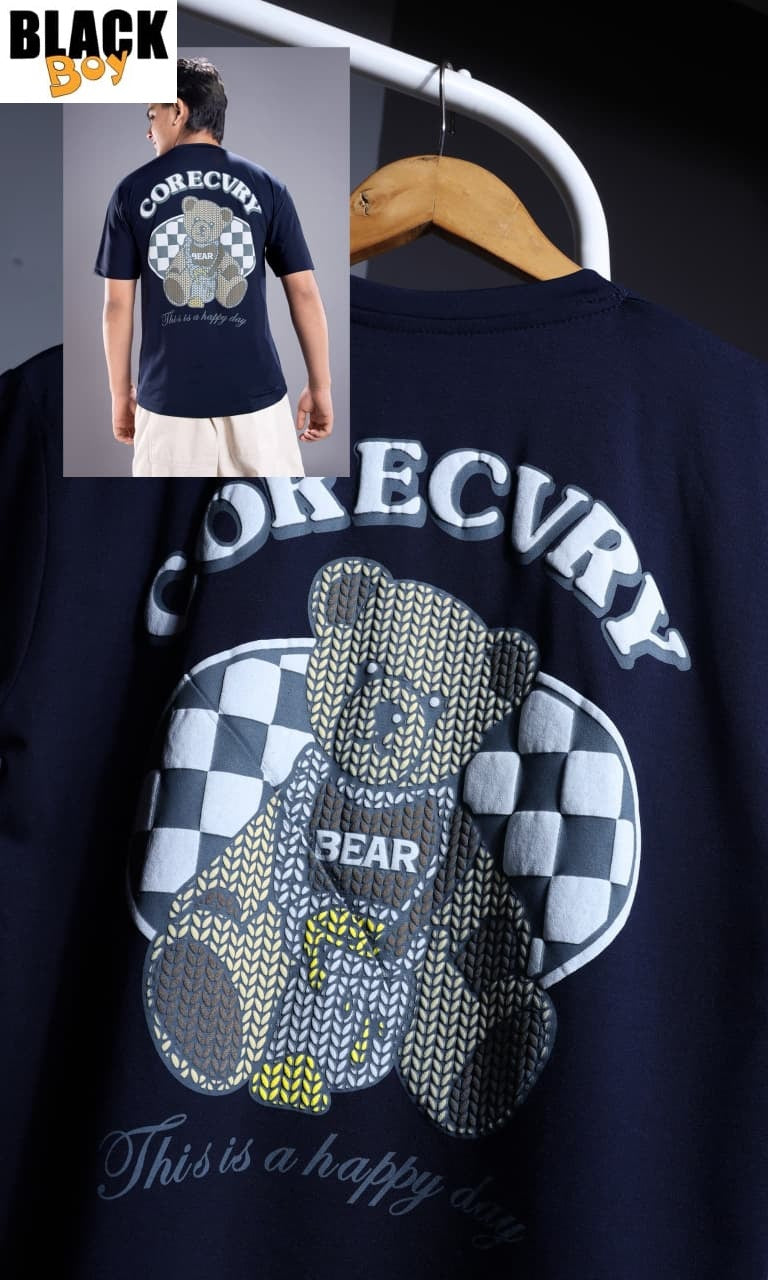 Vol 1346 Oversized Black Tencil Lycra Boys Tshirt Manufacturer Ahmedabad
