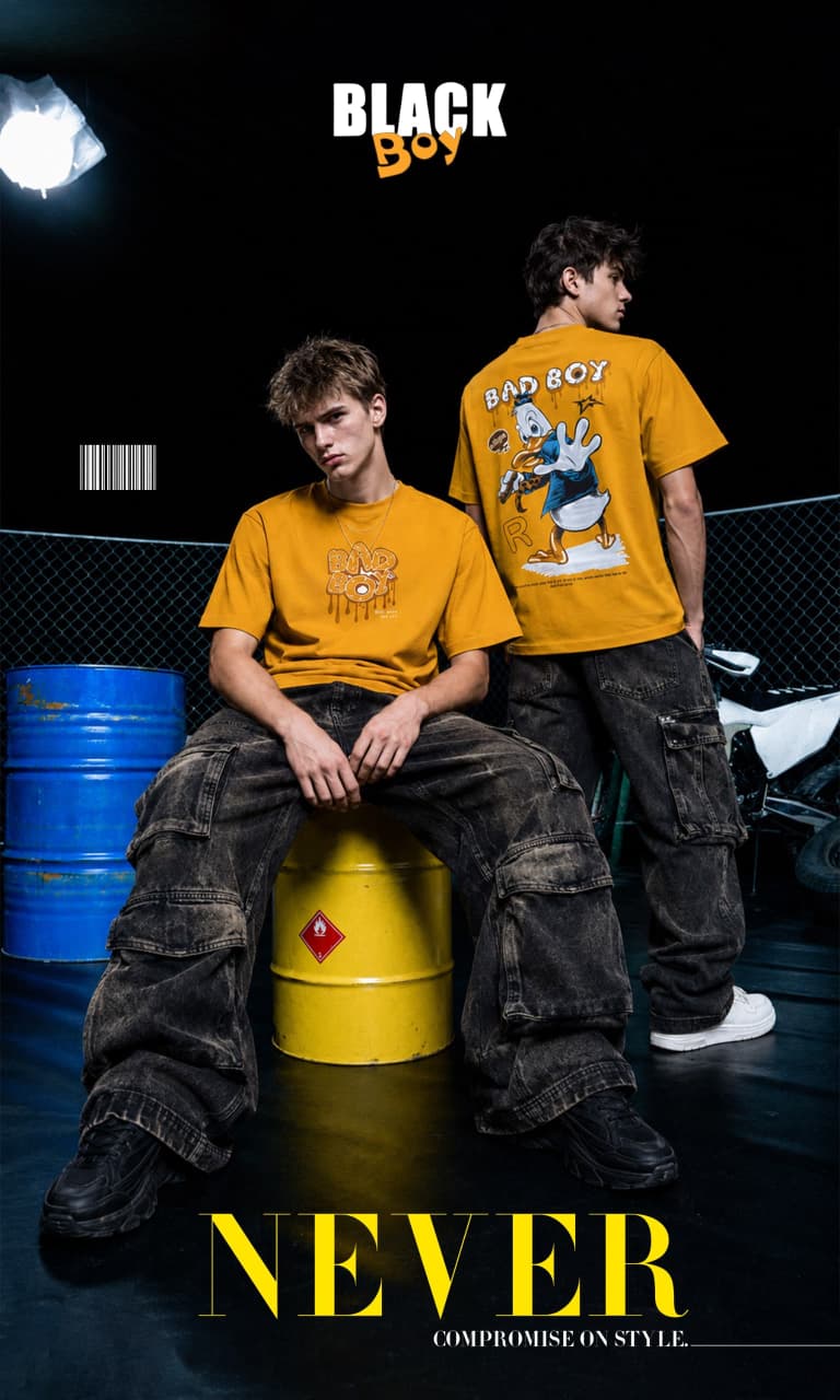 Vol 1346 Oversized Black Tencil Lycra Boys Tshirt Manufacturer Ahmedabad