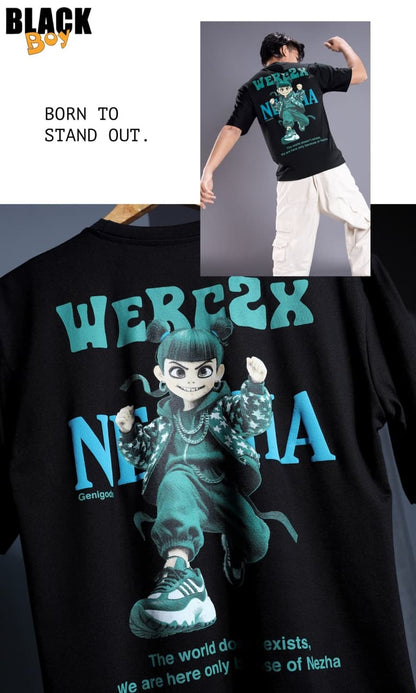 Vol 1346 Oversized Black Tencil Lycra Boys Tshirt Manufacturer Ahmedabad