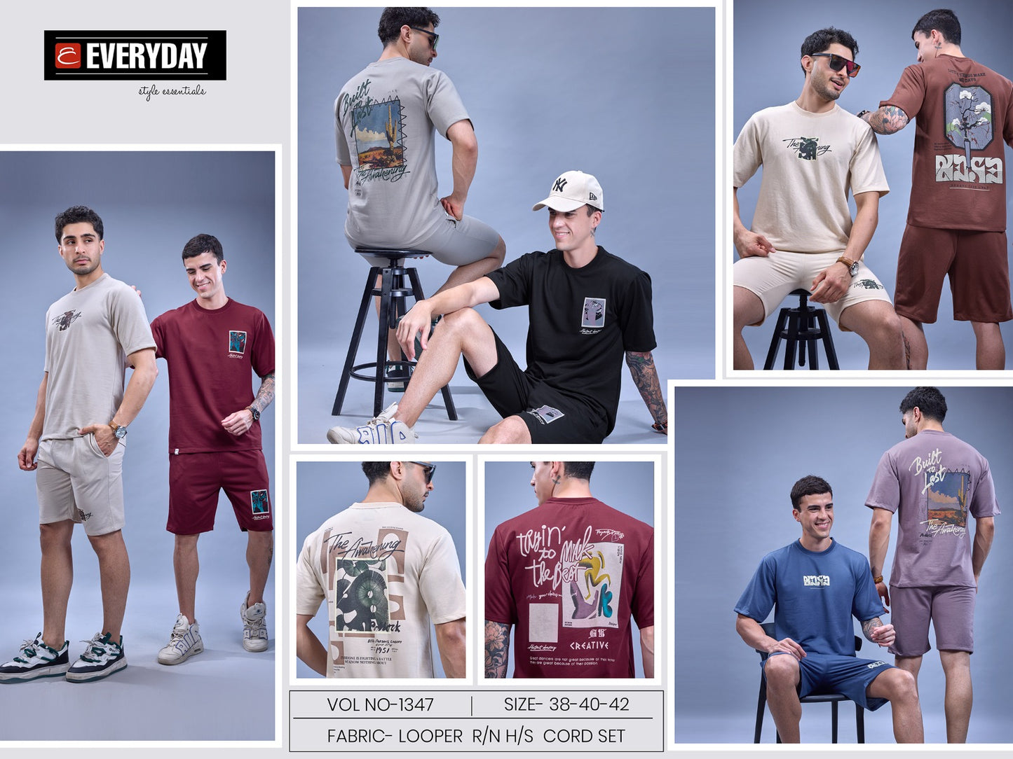 Vol 1347 Everyday Looper Mens Co Ord Set Wholesaler India
