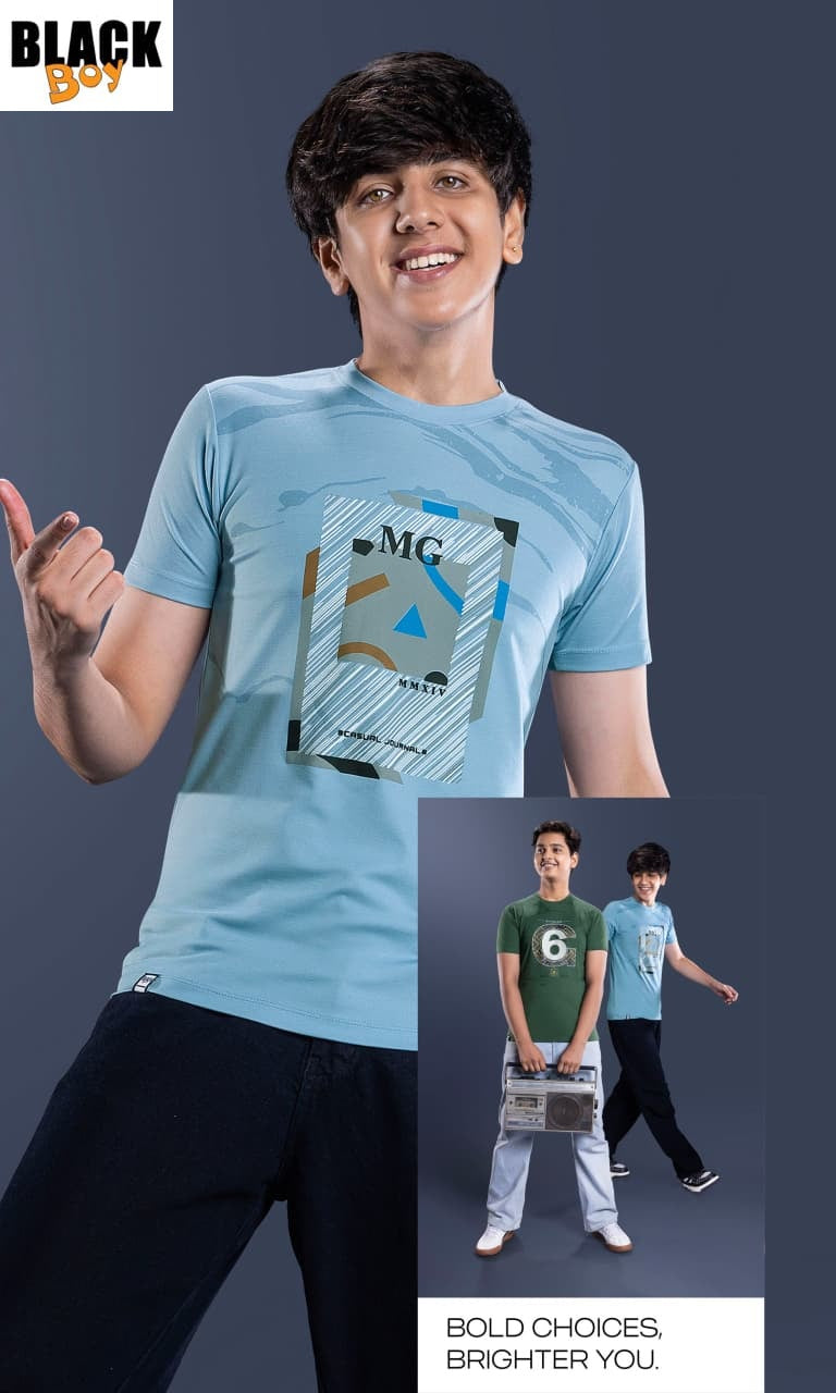 Vol 1349 Tencil Black Imported Boys Tshirt Manufacturer Gujarat