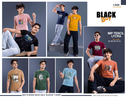 Vol 1349 Tencil Black Imported Boys Tshirt Manufacturer Gujarat