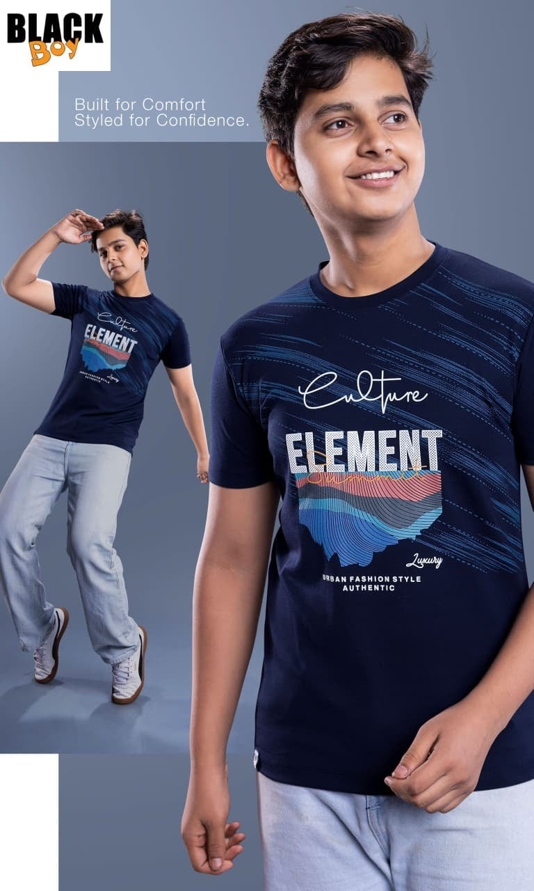 Vol 1349 Tencil Black Imported Boys Tshirt Manufacturer Gujarat
