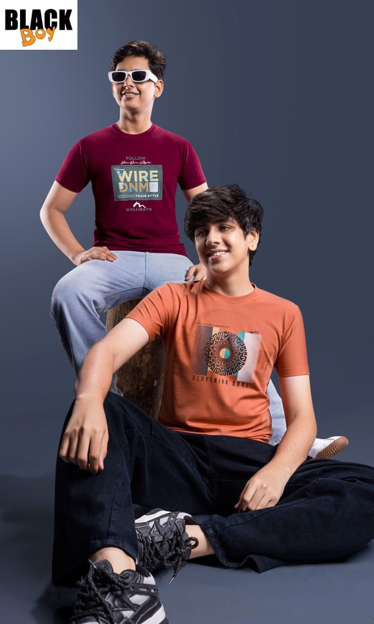 Vol 1349 Tencil Black Imported Boys Tshirt Manufacturer Gujarat