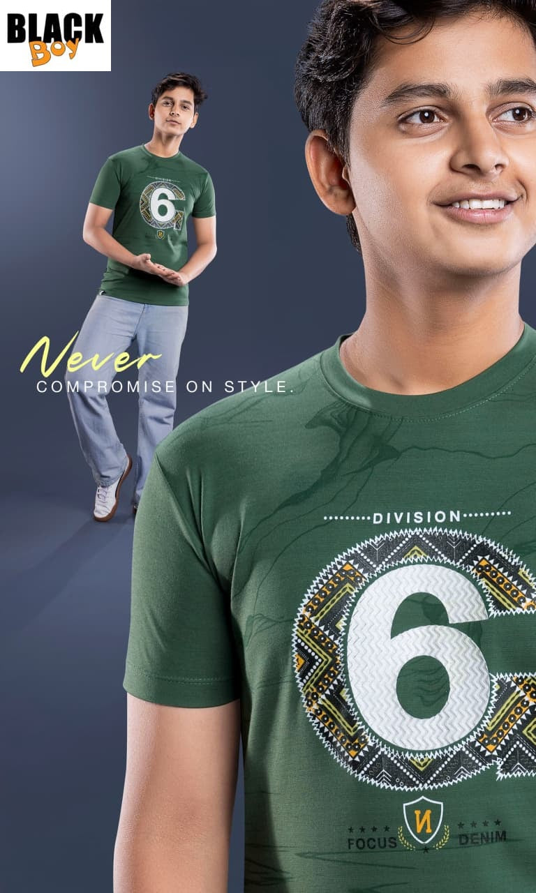 Vol 1349 Tencil Black Imported Boys Tshirt Manufacturer Gujarat