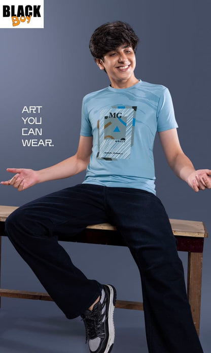 Vol 1349 Tencil Black Imported Boys Tshirt Manufacturer Gujarat
