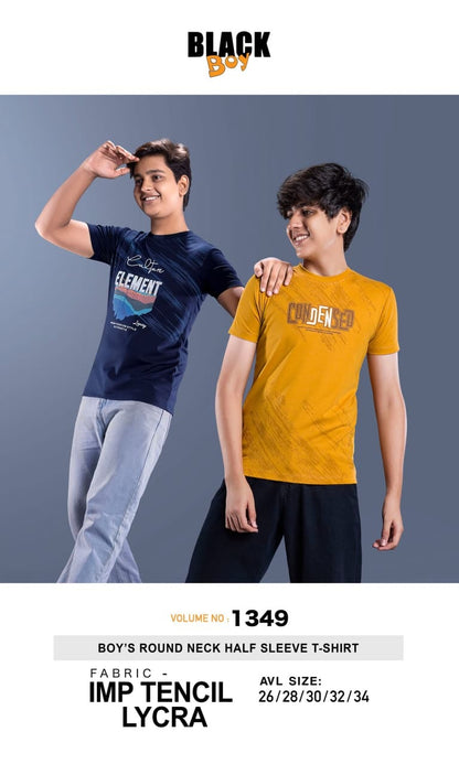 Vol 1349 Tencil Black Imported Boys Tshirt Manufacturer Gujarat