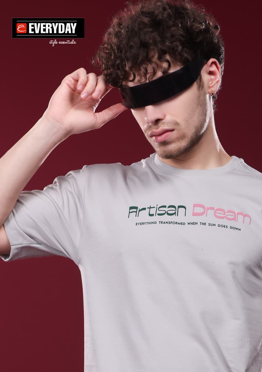 Vol 1354 Oversized Everyday Cotton Looper Mens Tshirts Supplier India