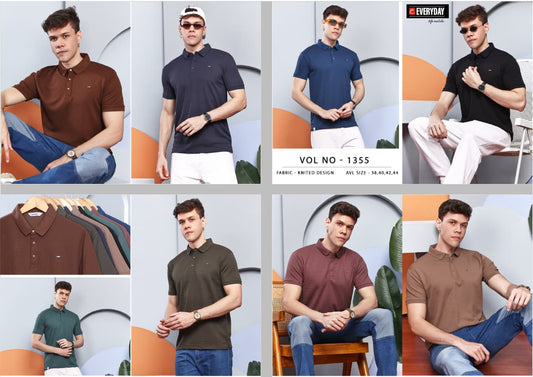 Vol 1355 Everyday Knit Mens Tshirts Wholesale Rate