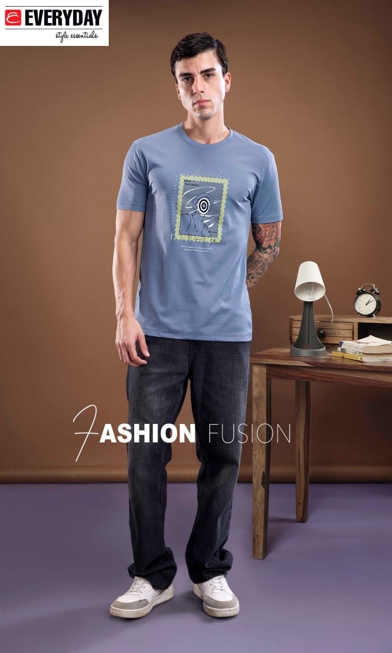 Vol 1363 Everyday Tencil Lycra Mens Tshirts Exporter India