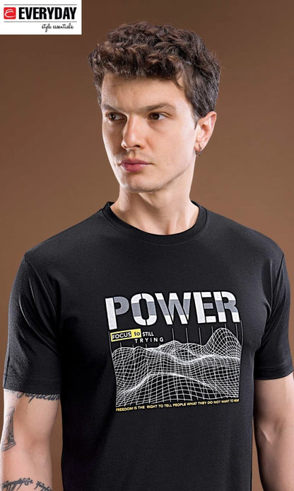 Vol 1363 Everyday Tencil Lycra Mens Tshirts Exporter India