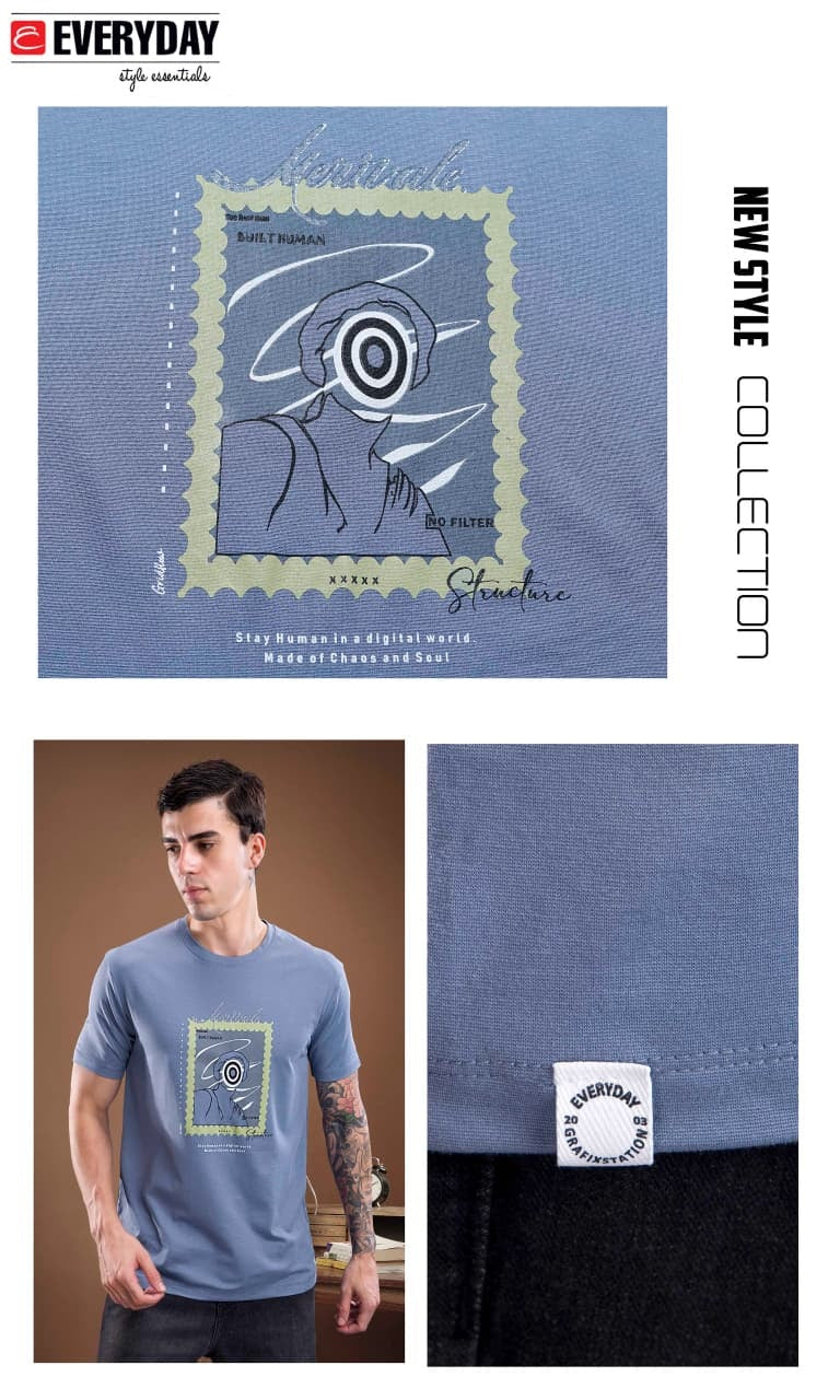 Vol 1363 Everyday Tencil Lycra Mens Tshirts Exporter India