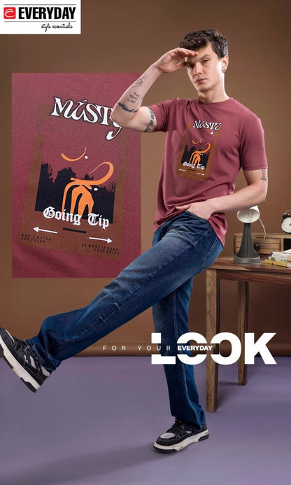 Vol 1363 Everyday Tencil Lycra Mens Tshirts Exporter India