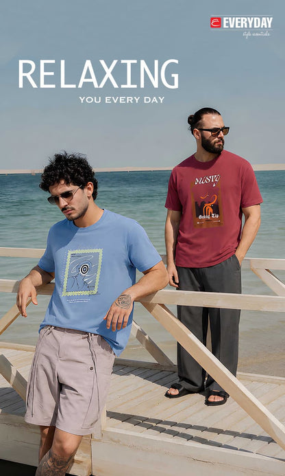 Vol 1363 Everyday Tencil Lycra Mens Tshirts Exporter India