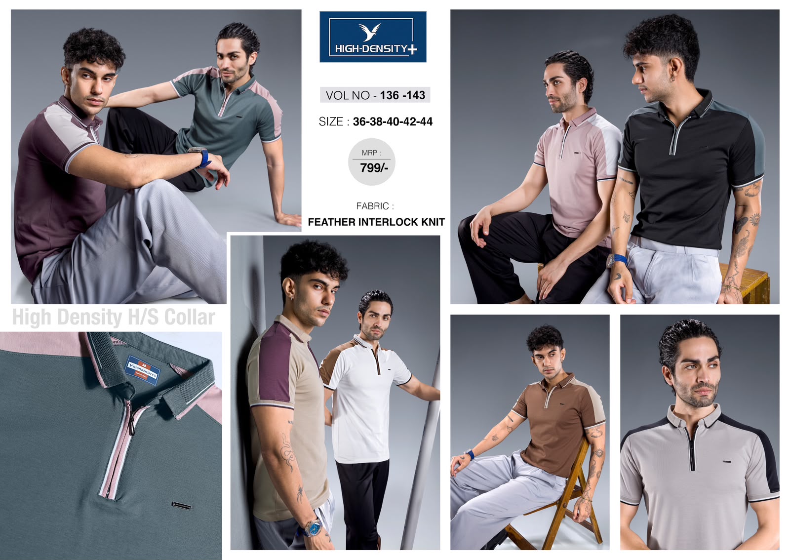 Vol 136 To 143 High Density Feather Knit Mens Tshirts Wholesale Price