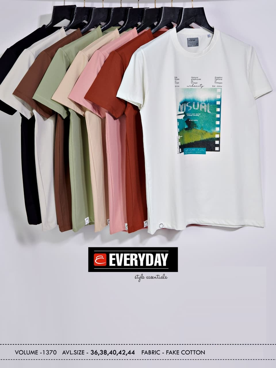 Vol 1370 Everyday Fake Cotton Mens Tshirts Exporter Ahmedabad